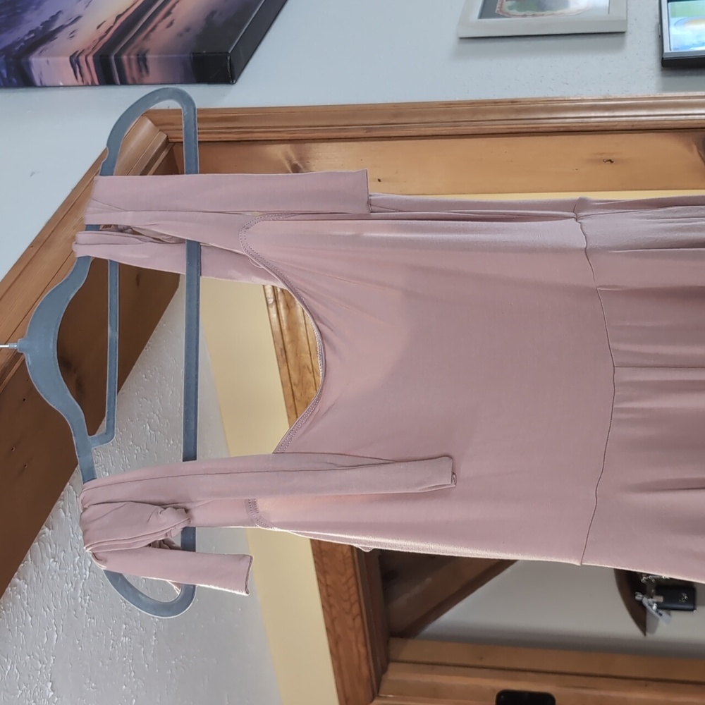 Reformation Edita Dress - Pink - Medium - Tie Sleeve with pockets - Picture 5 of 9